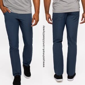 Travis Mathew Mens Size 40 Open To Close Pants Navy Blue Performance 1MT435